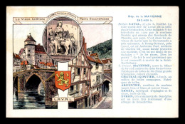 53 - CARTE DU DEPARTEMENT ILLUSTREE - EDITEE PAR LES PASTILLES VALDA - Altri & Non Classificati