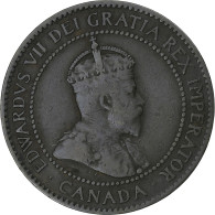 Canada, Edward VII, Cent, 1907, Londres, Bronze, TB+, KM:8 - Canada