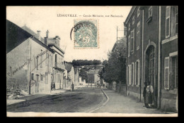 55 - LEROUVILLE - CERCLE MILITAIRE RUE NATIONALE - EDITEUR PAPETERIE LORRAINE - Lerouville