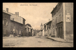 55 - LEROUVILLE - RUE NATIONALE - CAFE DE L'ESPERANCE - EDITEUR LEROY - Lerouville