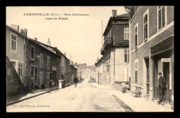 55 - LEROUVILLE - RUE NATIONALE VERS LA POSTE - EDITEUR JURY-THIRION - Lerouville