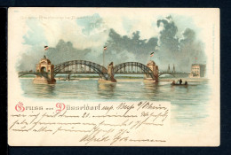 AK Düsseldorf 1899 Oberkasseler Brücke (PK0155 - Autres & Non Classés