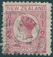 New Zealand 1892 SG151a ½d Bright Rose QV No Wmk FU - Other & Unclassified
