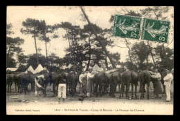 56 - CAMP DE MEUCON - LE PANSAGE DES CHEVAUX - Autres & Non Classés