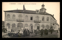 58 - PREMERY - L'HOTEL DE VILLE UN JOUR DE MARCHE - Other & Unclassified