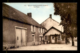 58 - BILLY-CHEVANNES - LA PLACE - CAFE - Sonstige & Ohne Zuordnung