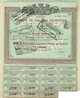 Titre De 1873 - Compagnie Des Chemins De Fer Des Charentes - Déco - Ferrovie & Tranvie