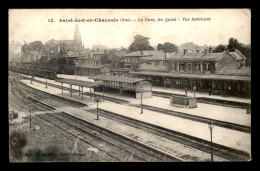 60 - ST-JUST-EN-CHAUSSEE - LES QUAIS DE LA GARE DE CHEMIN DE FER - Saint Just En Chaussee