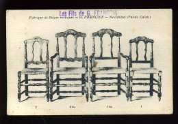 62 - NEUFCHATEL - FABRIQUE DE CHAISES "G. FRANCOIS" - MODELES - Altri & Non Classificati