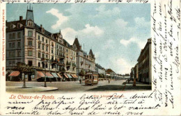 La Chaux De Fonds - Rue Leopold Robert Mit Tram - La Chaux-de-Fonds