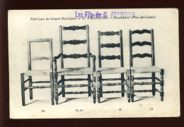 62 - NEUFCHATEL - FABRIQUE DE SIEGES RUTIQUES "G. FRANCOIS" - MODELES DE CHAISES - Other & Unclassified