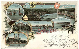 Rorschach Romanshorn Konstanz Bregenz - Litho - Rorschach