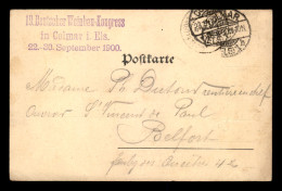 68 - COLMAR - 19 DEUTSCHER WEINBAU KONGRESS 22-30 SEPTEMBER 1900 - Colmar