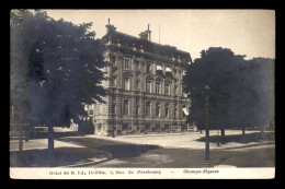 75 - PARIS 8EME - CARTE AUTOGRAPHE D'EDMOND DOLLFUS - VUE DE SON HOTEL, 2 RUE DE PRESBOURG - Distretto: 08