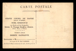 75 - PARIS 17EME - INVITATION AU GRAND CONCOURS DE DANSE SALLE D'ARMES NOEL GARDON, 92 BOULEVARD DES BATIGNOLLES  - Distretto: 17