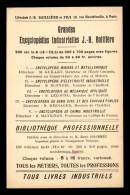 75 - PARIS 6EME - LIBRAIRIE J.B. BAILLIERE ET FILS, 19 RUE HAUTEFEUILLE - CARTE DE SERVICE - Arrondissement: 06