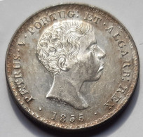 Portugal   D. Pedro V  500 Réis 1855 - Portugal