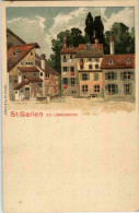 St. Gallen - Alt-Lämmöisbrunnen Litho - San Gallo