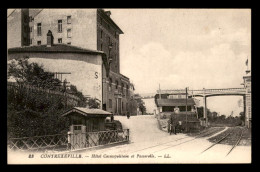 88 - CONTREXEVILLE - HOTEL COSMOPOLITAIN ET PASSERELLE - Contrexeville