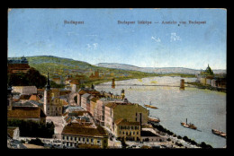 HONGRIE - BUDAPEST - VUE GENERALE - CACHET FELLULVIZSGALVA UBERPRUFT BUDAPEST - CARTE COLORISEE - Hungría