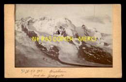 SUISSE - BREITHORN PRIS DU GONERGRATT - AOUT 1902 - FORMAT 14 X 9 CM - Lugares