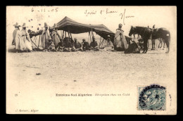 SCENES ET TYPES - SAHARA - RECEPTION CHEZ UN CAID - EDITEUR GEISER - Scene & Tipi