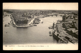 44 - NANTES - PANORAMA DE L'ILE GLORIETTE ET LES QUAIS - Nantes