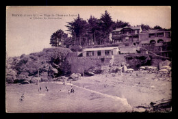 44 - PORNIC - LA PLAGE DE L'ANSE AUX-LAPINS ET CHALETS DE GOURMALOU - Pornic