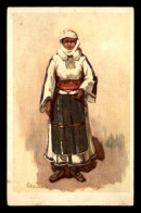 SERBIE - COSTUME - ARRONDISSEMENT DE SKOPLIE CRNAGORA - CARTE ILLUSTREE - Servië