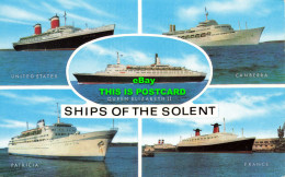 R573912 Ships Of Solent. Salmon. Multi View - Wereld