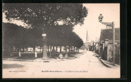 CPA Neuillé-Pont-Pierre, Le Mail Et Rue Du Sabot  - Neuillé-Pont-Pierre