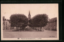 CPA Yzeures-sur-Creuse, La Place  - Autres & Non Classés