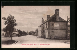 CPA Neuillé-Pont-Pierre, Route Du Mans  - Neuillé-Pont-Pierre