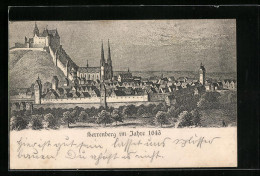 AK Herrenberg, Ortsansicht Im Jahre 1643  - Herrenberg