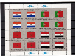 1989 Flags Of Member Nations - South Africa,Portugal,Morocco,Syria / Syrian Arab Republic.M/S - MNH** - Neufs