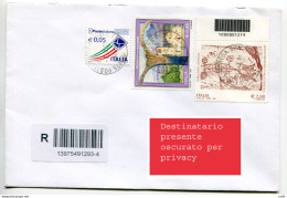 Arte Rupestre Con Codice A Barre Su Busta - 1946-60: Storia Postale