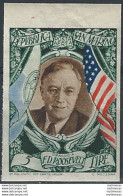 1947 San Marino Roosevelt 1v. Nd MNH Sass. N. A63b - Other & Unclassified