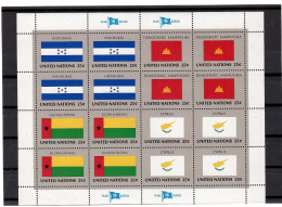 1989 Flags Of Member Nations - Honduras,Kampuchea / Democratic Kampuchea,Guinea-Bissau,Cyprus.M/S - MNH** - Unused Stamps