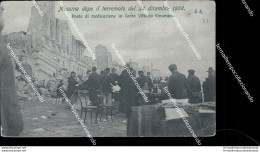 Z622 Cartolina Messina Dopo Il Terremoto 1908 Disegno Al Retro - Messina