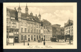 AK Neuss 1915 Markt Mit Rathaus, Oldtimerbus (PK0165 - Autres & Non Classés