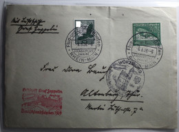 Deutsches Reich 535+670 Auf Postkarte Als Mischfrankatur Graf Zeppelin #BA228 - Otros & Sin Clasificación