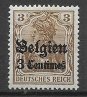 GERMANIA REICH OCCUPAZIONE TEDESCA BELGIO 1914 UNIF. 1  MLH  VF - Andere & Zonder Classificatie