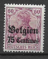 GERMANIA REICH OCCUPAZIONE TEDESCA BELGIO 1914 UNIF. 6   MLH  VF - Other & Unclassified