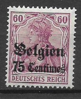 GERMANIA REICH OCCUPAZIONE TEDESCA BELGIO 1914 UNIF. 6   MLH  VF - Autres & Non Classés