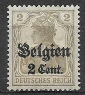 GERMANIA REICH OCCUPAZIONE TEDESCA BELGIO 1914 UNIF. 10    MLH  VF - Other & Unclassified