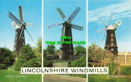 R574292 Lincolnshire Windmills. Salmon. Multi View - Monde