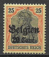 GERMANIA REICH OCCUPAZIONE TEDESCA BELGIO 1914 UNIF. 17   MLH  VF - Autres & Non Classés