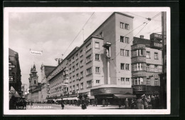 AK Linz A. D., Landstrasse Mit Geschäften  - Altri & Non Classificati