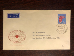 CZECHOSLOVAKIA FDC COVER 1964 YEAR CARDIOLOGY HEART HEALTH MEDICINE STAMPS - FDC