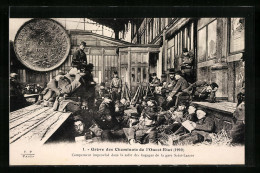 CPA Paris, Grève Des Cheminots De L`Ouest-Etat 1910, Arbeiterbewegung  - Andere & Zonder Classificatie